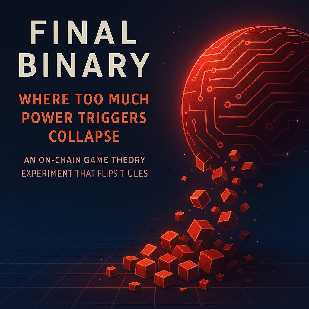 DGenius_Guide's tweet image. Livestreamers:
Want gameplay that rewards decisions, not clicks?
Final Binary is bluff-based, strategy-rich, and L2-fast.
@FinalBinary @UniswapUltra @ApeResearch 🎥 @ETHGamingLive
#OnChainShowdown #FinalBinary