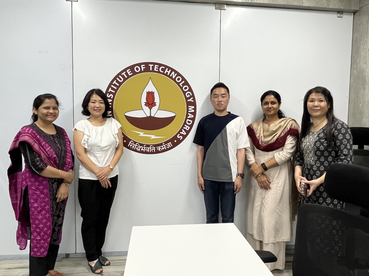 ogeiitm's tweet image. Mariko Hanaoka (Director, Indobox Inc., and Japanese language teacher at IIT Palakkad) and Hiroki Imanaga met Prof. Dr. Rupashree Baral from the Department of Management Studies and the Global Engagement team to explore potential collaboration opportunities with IIT Madras.…