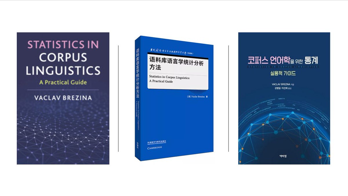 📊 Statistics in Corpus Linguistics: A Practical Guide—now available in Mandarin Chinese 🇨🇳 and Korean 🇰🇷!

It could be a great summer read to explore at your own pace.

#CorpusLinguistics #Statistics <a href="/CambridgeUP/">Cambridge University Press</a> <a href="/CorpusSocialSci/">CASS</a>
