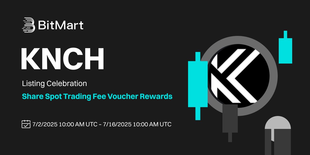 BitMart (@bitmartexchange) on Twitter photo 📢To celebrate the listing of KNCH <a href="/KaanchNetwork/">Kaanch Network</a>, we are giving away spot trading fee vouchers as rewards in our listing celebration!
💰 Welcome Bonus
🎁 Trade to Unlock Limited-Time Gift Pack
🔗Details: bitmart.zendesk.com/hc/en-us/artic…
🔥Register Now: bitmart.com/en-US?r=cBG3EQ 📢To celebrate the listing of KNCH <a href="/KaanchNetwork/">Kaanch Network</a>, we are giving away spot trading fee vouchers as rewards in our listing celebration!
💰 Welcome Bonus
🎁 Trade to Unlock Limited-Time Gift Pack
🔗Details: bitmart.zendesk.com/hc/en-us/artic…
🔥Register Now: bitmart.com/en-US?r=cBG3EQ