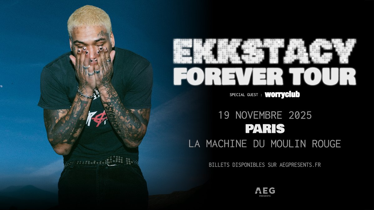 Retrouvez <a href="/WorryClub/">𝑾𝒐𝒓𝒓𝒚 (fucking) 𝑪𝒍𝒖𝒃.</a> en première partie du concert de <a href="/ekkstacy/">stacy</a> 

🎟️ Vite, des places sont encore disponibles : aegpresents.fr/event/ekkstacy/