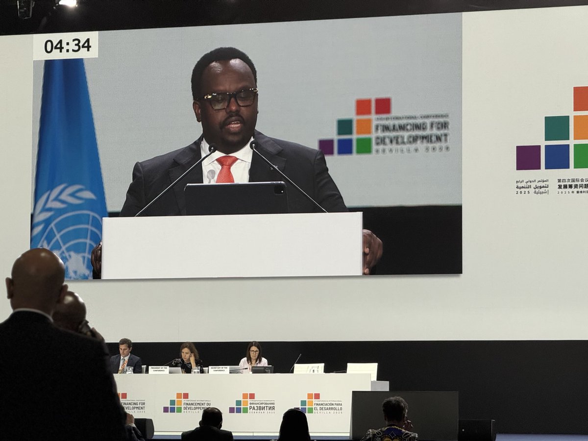 Hon. Mohamud Beenebeene (@honbeenebeene) on Twitter photo Honoured to accompany DPM <a href="/SalahJama/">Salah Jama</a> in Seville 🇪🇸 for the 4th International Conference on Financing for Development.
Joining world leaders to revitalise development finance & cooperation — aligning it with Somalia’s #NTP & #Vision2060.
Productive sideline meetings ahead. #IFfD4 Honoured to accompany DPM <a href="/SalahJama/">Salah Jama</a> in Seville 🇪🇸 for the 4th International Conference on Financing for Development.
Joining world leaders to revitalise development finance & cooperation — aligning it with Somalia’s #NTP & #Vision2060.
Productive sideline meetings ahead. #IFfD4