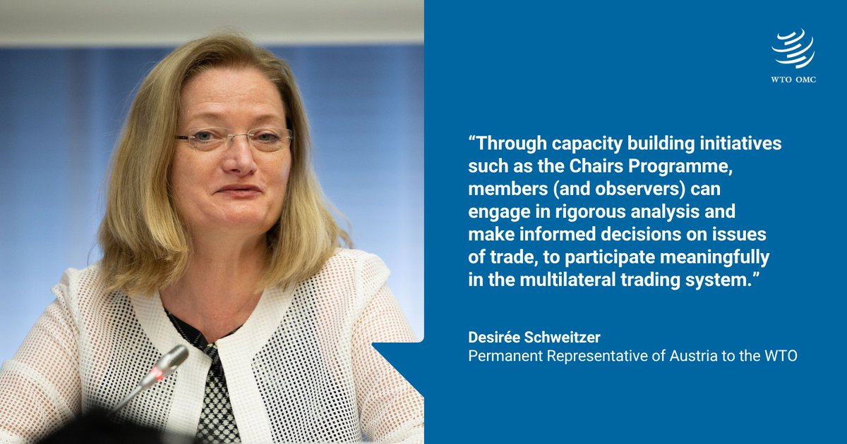 WTO (@wto) on Twitter photo <a href="/xiangchen_zhang/">Xiangchen Zhang</a> Ambassador Desirée Schweitzer underlined how the Chairs Programme helps WTO members and observers build capacity and engage more effectively in the multilateral trading system. <a href="/xiangchen_zhang/">Xiangchen Zhang</a> Ambassador Desirée Schweitzer underlined how the Chairs Programme helps WTO members and observers build capacity and engage more effectively in the multilateral trading system.