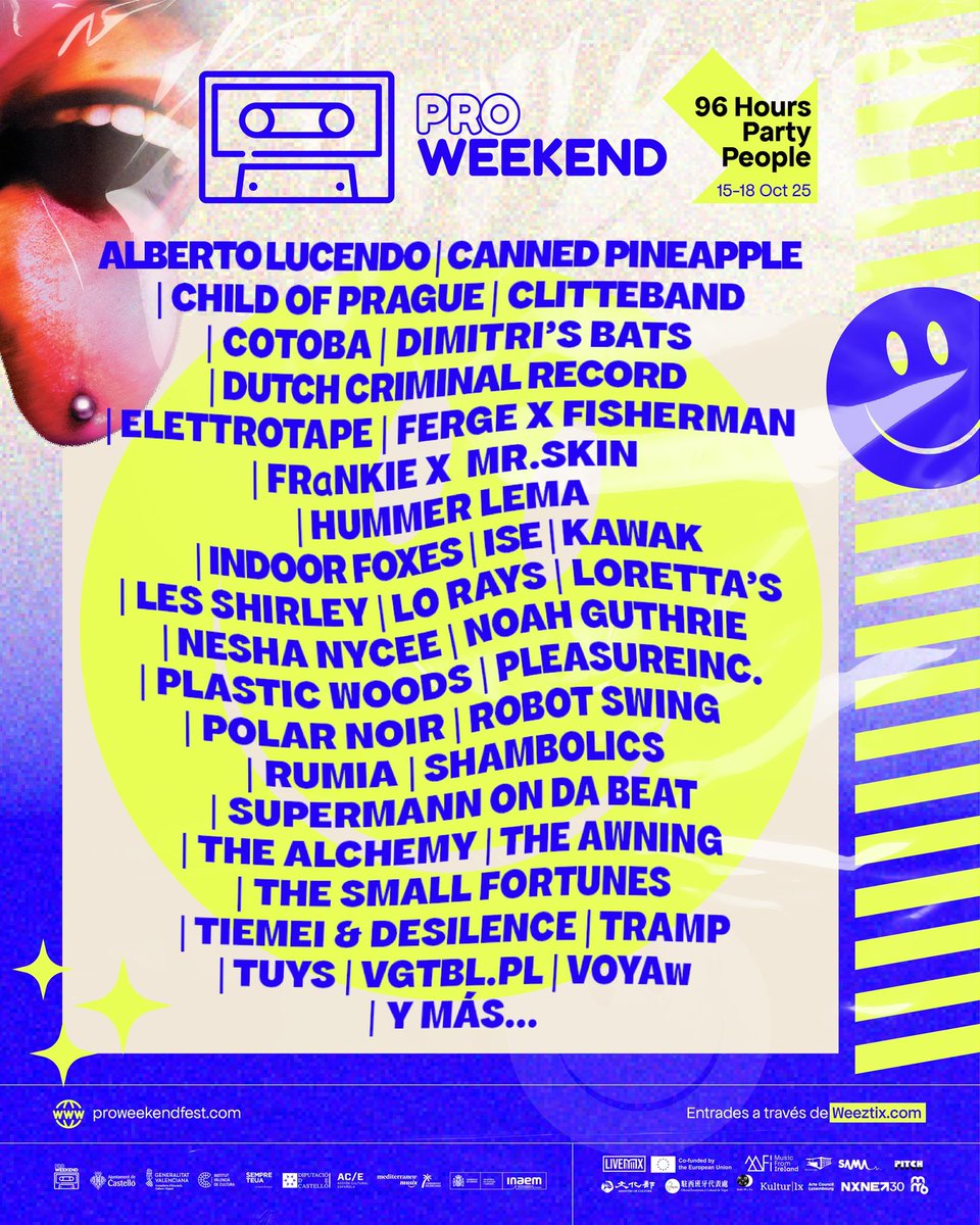 Shambolics (@shambolicsmusic) on Twitter photo Spain 🇪🇸
We’re coming over to bring some Scottish fire to the Spanish heat at <a href="/proweekendfest/">Pro Weekend Fest</a> this October. See yous there 🔥☀️ Spain 🇪🇸
We’re coming over to bring some Scottish fire to the Spanish heat at <a href="/proweekendfest/">Pro Weekend Fest</a> this October. See yous there 🔥☀️