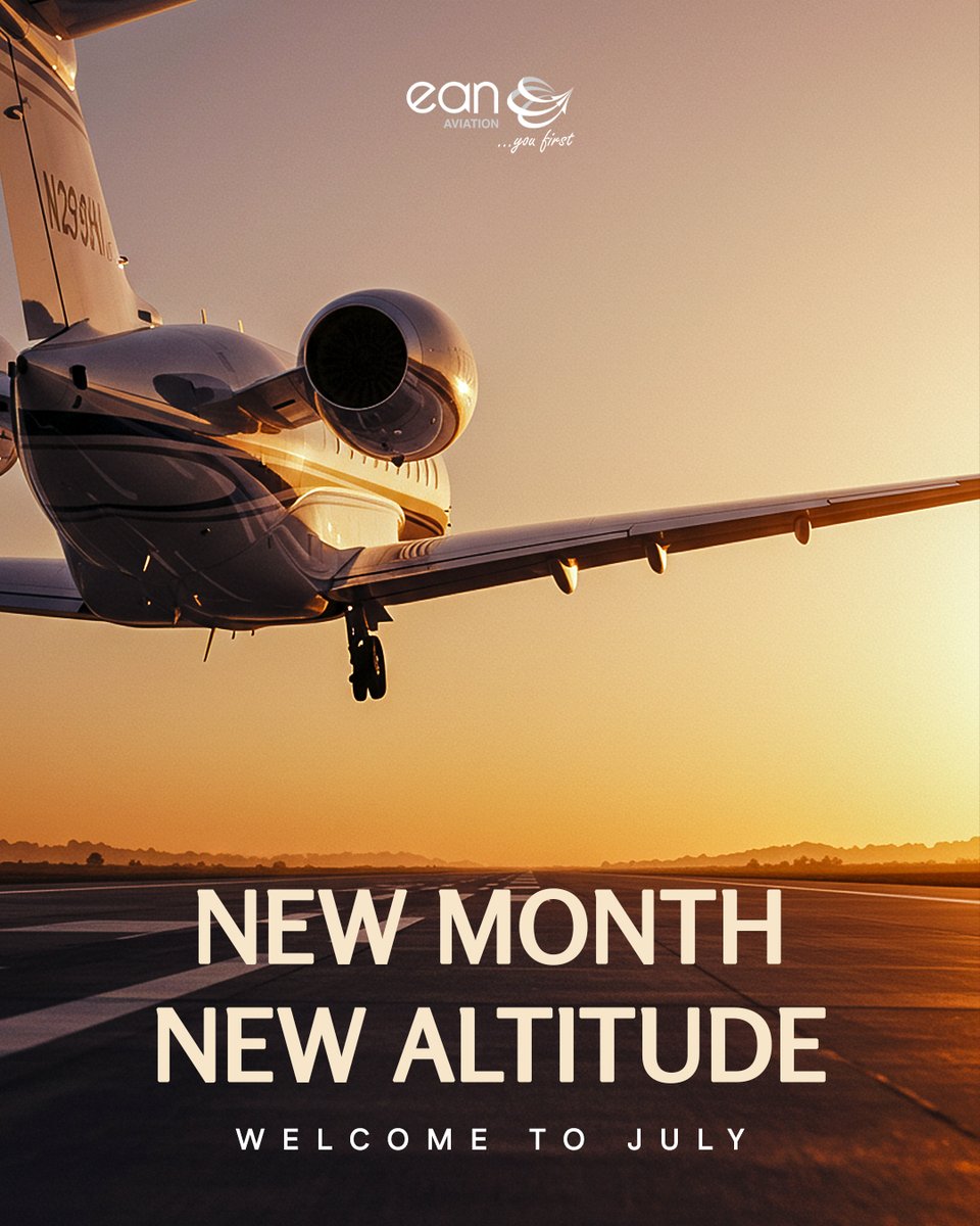 eanaviationltd's tweet photo. May this month bring opportunities and success for all.
#EANAviation #FBO #BusinessAviation #HappyNewMonth #NewOpportunities #Success #TeamSpirit #Growth https://t.co/7f06Zp02lr