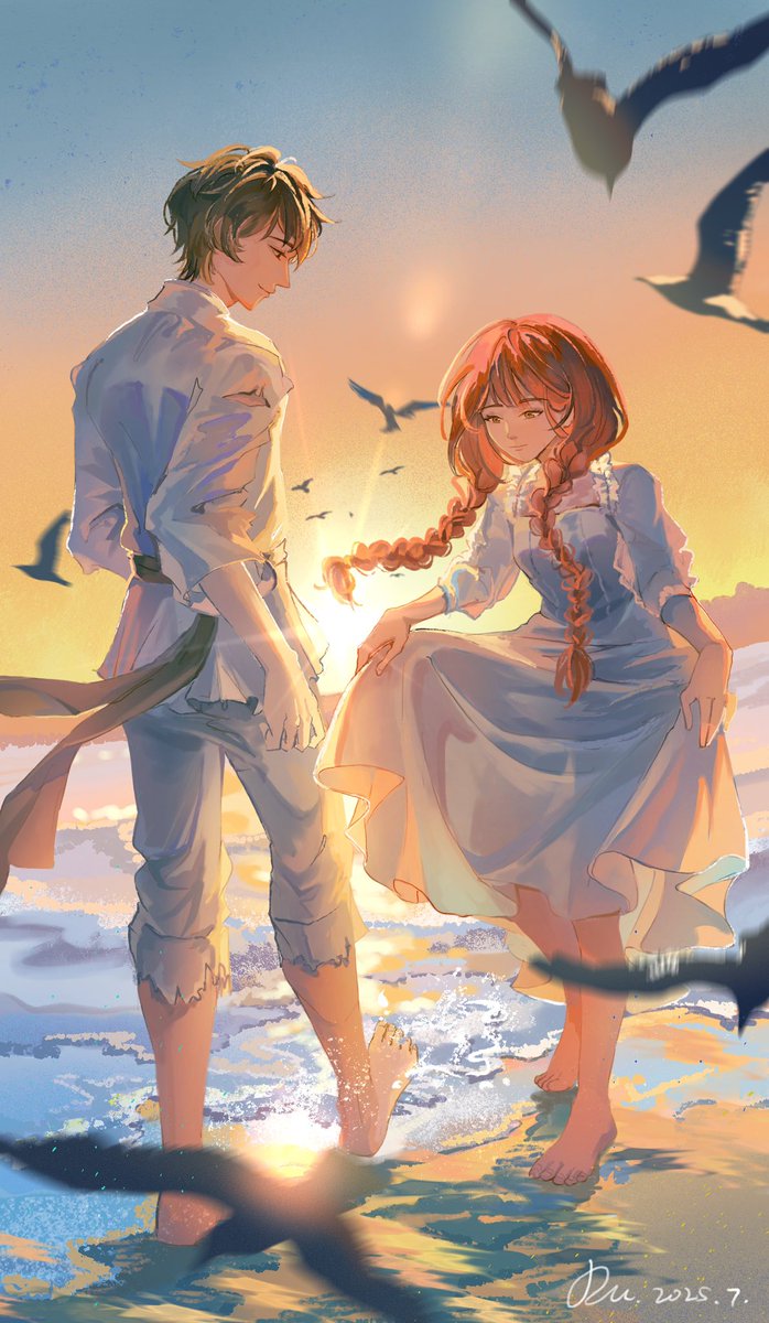 DU_DA_LA's tweet image. #fatamoru #ファタモルガーナの館
飞速摸了！雅莫一定要幸福啊T T