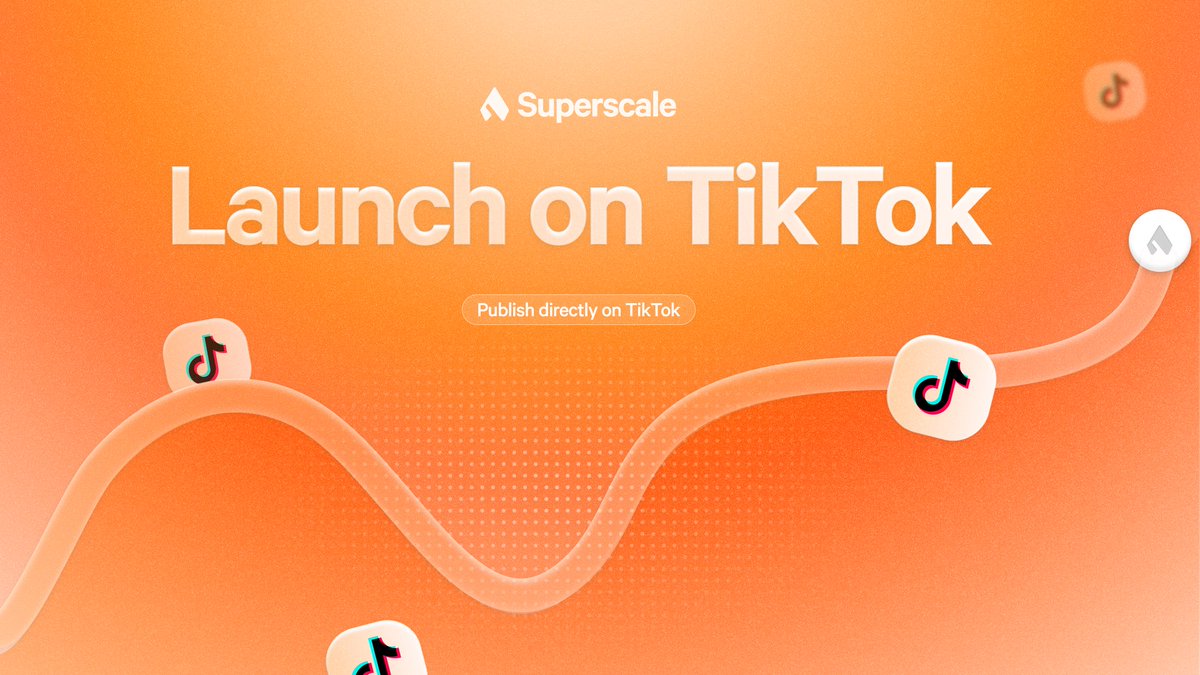 Patrick Haede (@patrickhaede) on Twitter photo Introducing direct content publishing to TikTok on <a href="/superscale_ai/">Superscale</a>.
More coming this week, the team is cooking π€ Introducing direct content publishing to TikTok on <a href="/superscale_ai/">Superscale</a>.
More coming this week, the team is cooking π€