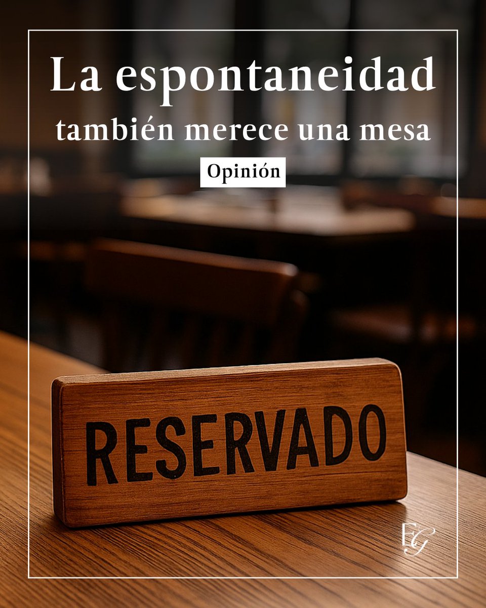¿Te acuerdas de la última vez que comiste fuera sin reservar? Cada vez es más raro improvisar una cena y encontrar mesa… Hoy la espontaneidad parece no tener hueco en la gastronomía moderna.

🔗 Lee nuestra #opinion completa en nuestra web.
excelenciasgourmet.com/es/opinion/com…