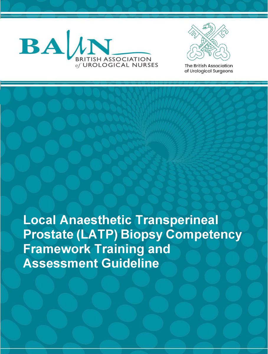 BAUS (@bausurology) on Twitter photo We, in collaboration with The British Association of Urological Nurses, have published updated biopsy competency framework training and assessment guidelines in relation to #prostatecancer. 
It outlines core competencies, practical steps and more ๐bit.ly/LATP-guidance We, in collaboration with The British Association of Urological Nurses, have published updated biopsy competency framework training and assessment guidelines in relation to #prostatecancer. 
It outlines core competencies, practical steps and more ๐bit.ly/LATP-guidance