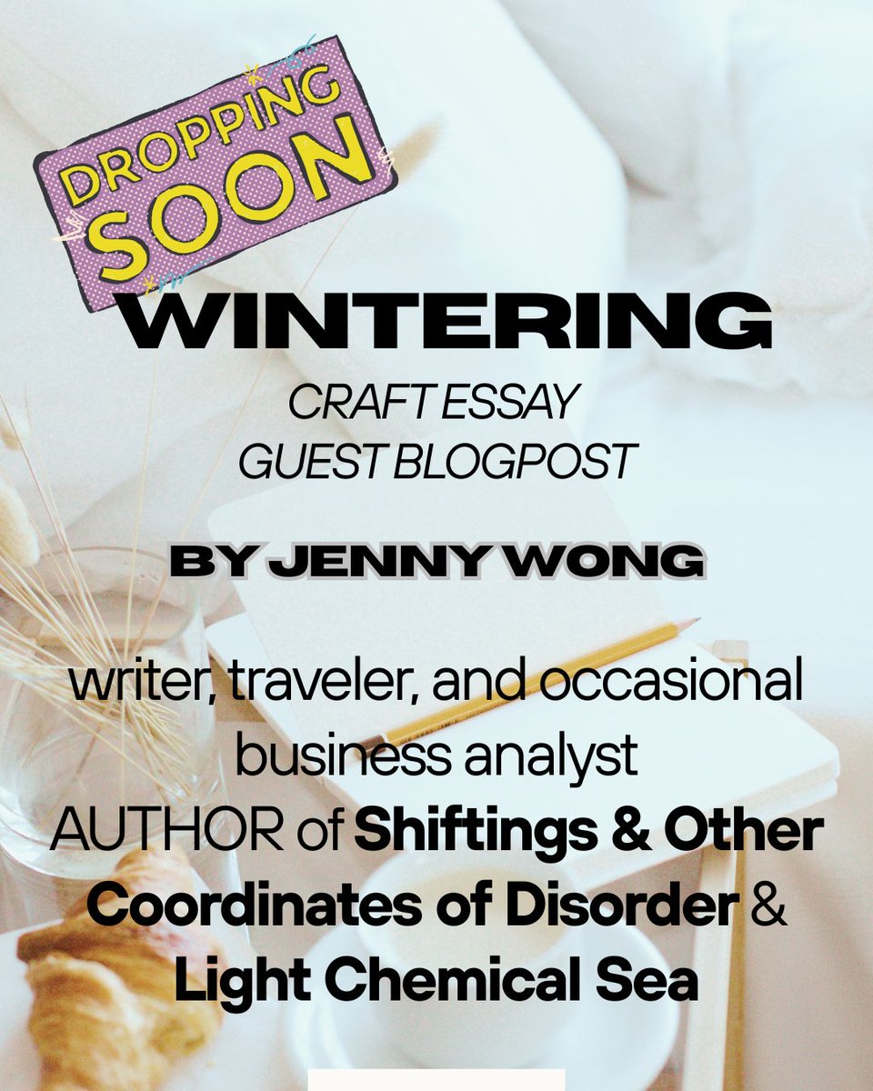 Mandira Pattnaik (@mandirapattnaik) on Twitter photo Look out for Jenny Wong's #writerlife #essay "WINTERING" coming soon at my author site!
<a href="/jenwithwords/">Jenny Wong</a> Look out for Jenny Wong's #writerlife #essay "WINTERING" coming soon at my author site!
<a href="/jenwithwords/">Jenny Wong</a>