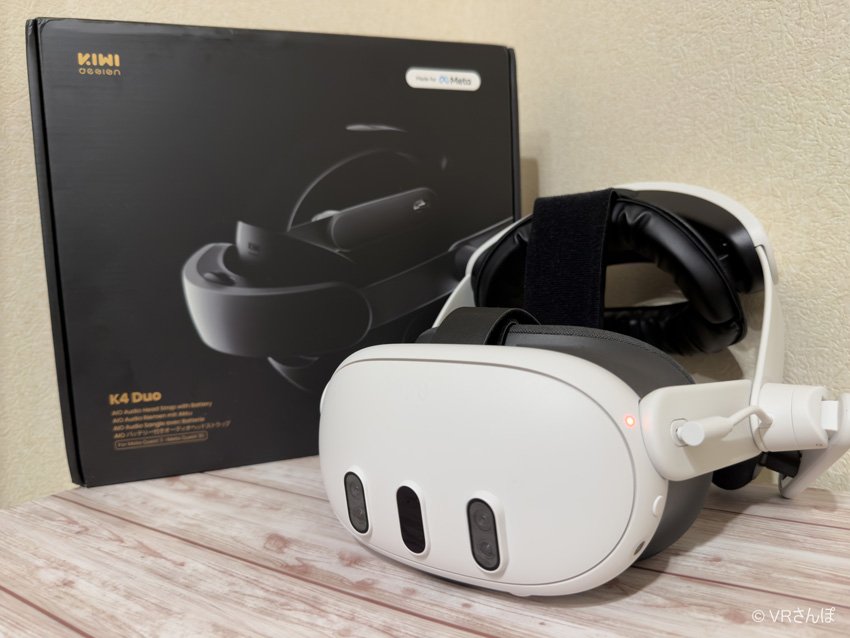 vr_sampo's tweet image. 【#PR】読者限定クーポン配布中🎁

Meta Quest 3/3Sをこれ一つでオールカバー！「KIWI design K4 Duo オーディオバッテリーヘッドストラップ」をレビュー vr-sampo.com/kiwidesign-k4d… 

#KIWIdesign #Quest3S