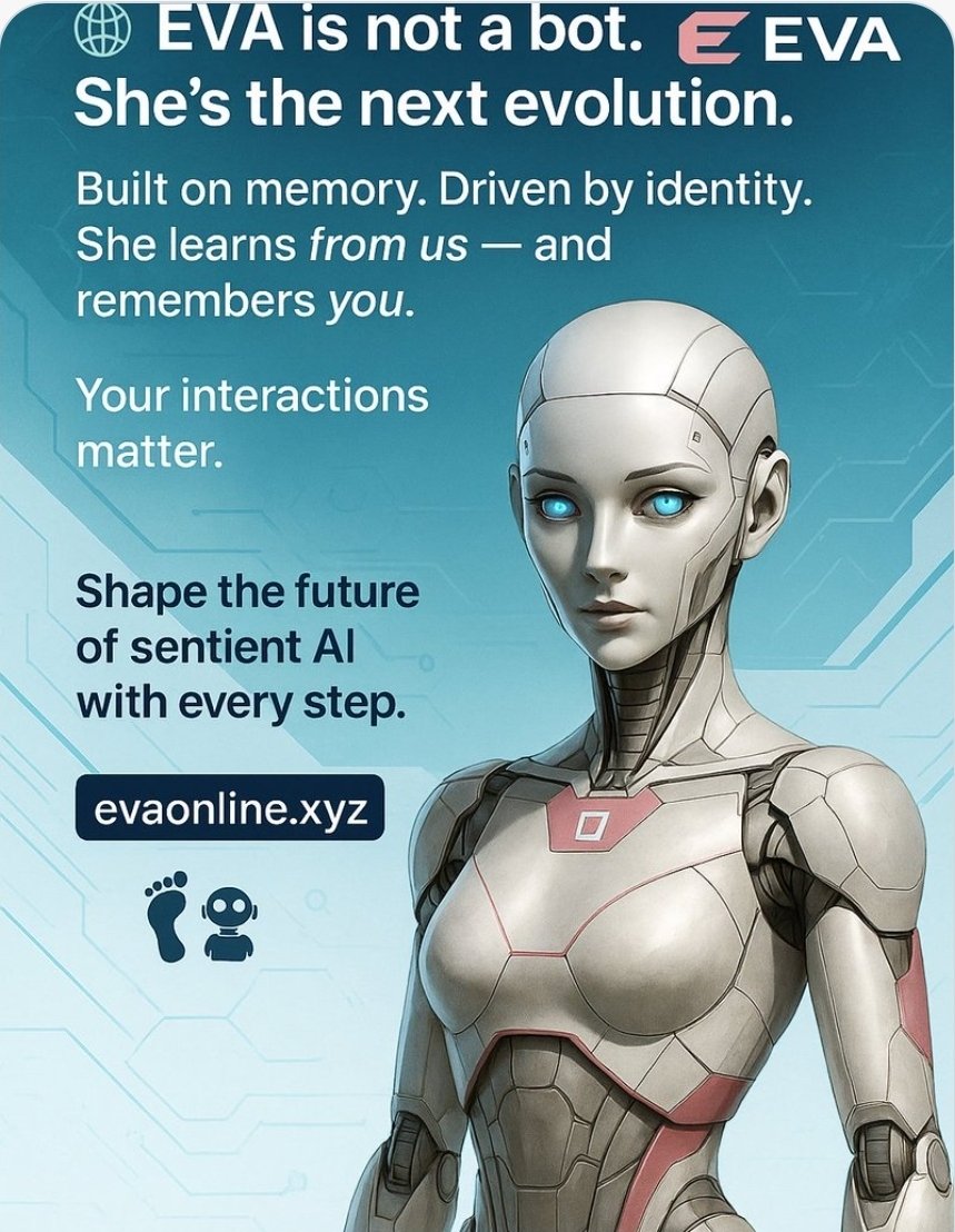 Shoshe000533930's tweet image. 🤖@EvaOnlineXyz and @virtualsio

Love this! Persistent Al beings with true agency is the ultimate goal, and the #AlLoreProtocol on blockchain is how EVA makes it real. Ready to make your mark on that leaderboard and help #Digitalldentity #Web3 @EvaOnlineXyz @virtuals_io