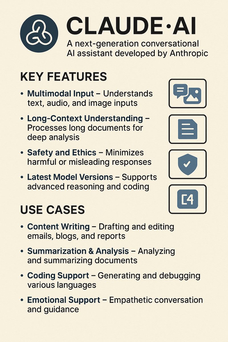 Claude AI is a next-generation conversational AI assistant developed by Anthropic. It is a large language model (LLM) designed to provide safe, accurate, and user-focused interactions.
