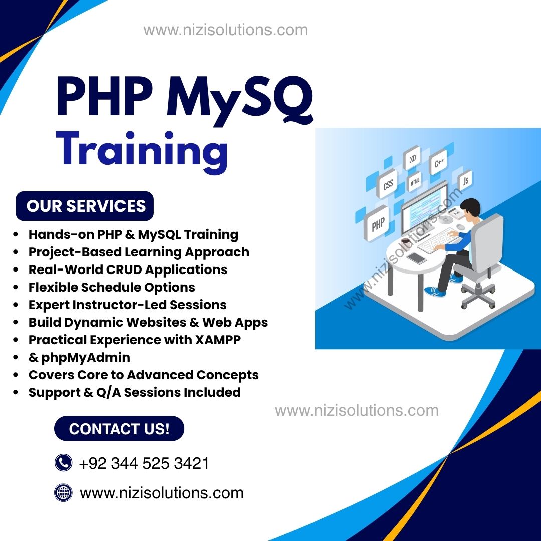nizisolutions's tweet image. 👉 nizisolutions.com/training/php-m…
#PHPTraining #MySQLCourse #WebDevelopment #CodingBootcamp #LearnPHP #MySQLDatabase #ProgrammingSkills #TechEducation #CodeWithPHP #FullStackDev #PHPDeveloper #SQLTraining #CodingCourse #WebDevTraining #PHPMySQL #DeveloperSkills