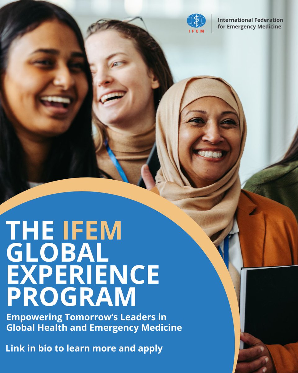 IFEM2's tweet image. 🚨 Passionate about global health &amp;amp; emergency medicine?
Join IFEM’s Global Experience Program!
✅ Real-world experience
✅ Leadership exposure
✅ Global networking
Apply today 👉 ifem.cc/the_ifem_globa…
#IFEM #GlobalHealth