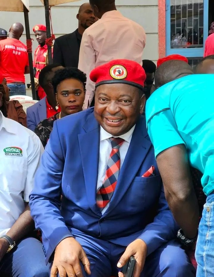 Today at  the National Unity Platform headquarters our President <a href="/HEBobiwine/">BOBI WINE</a> before the  presser.

#ProtestVote2026 #MeeyaWaKawempeOmukoziWaali 
#freeallpoliticalprisonersuganda