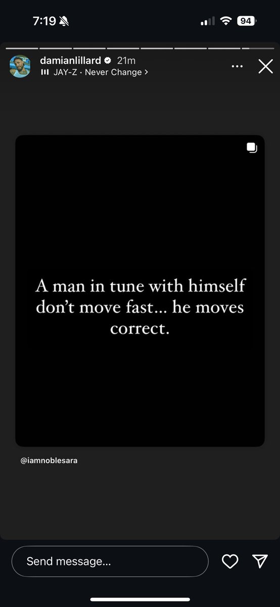 The world isn’t ready for the volume of cryptic IG stories about The Grind we’re about to see from free agent Damian Lillard.