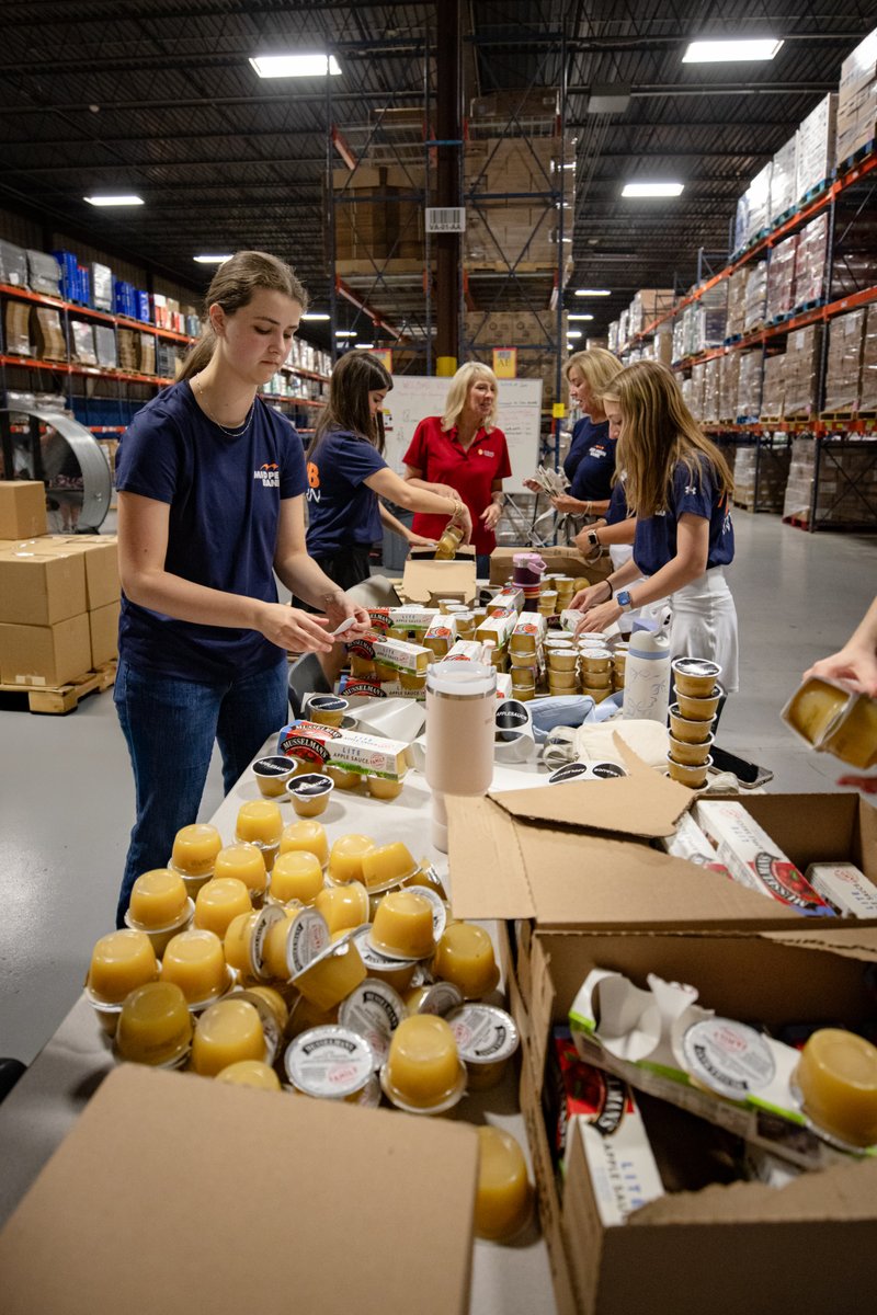 Our summer interns spent the day volunteering at Midwest Food Bank. #TeamMPB labeled and packed food for neighbors in need across the region. #CommunityStrong #CommunityBank