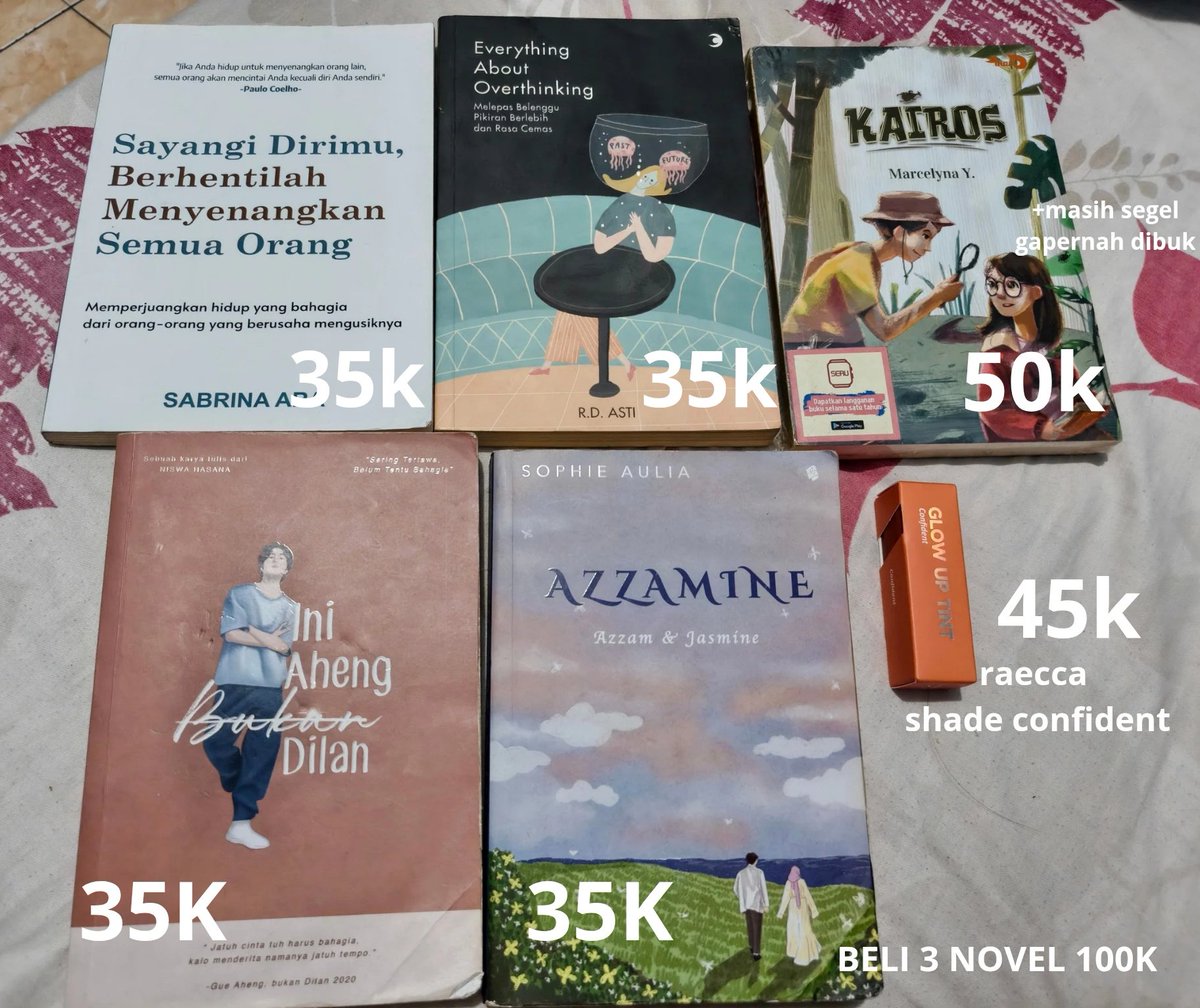 nsbkar's tweet photo. @cavalandra WTS NOVEL ORI!! edisi diskon awal bulan🤗🤗 bisa ditanya² dulu yaa https://t.co/MZJOem4U3q