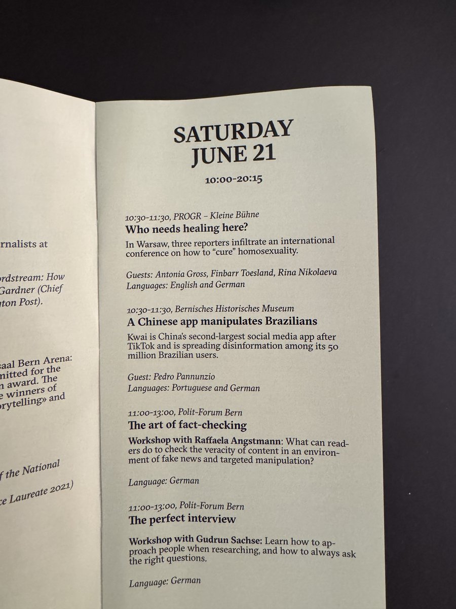 Incredible few days in Bern🇨🇭with the <a href="/truestory_fest/">True Story Festival</a> as nominees for the True Story Award🌟

Highlights were speaking to a class of secondary school students about our investigation into conversion therapy practices and our panel going in-depth on the ins and outs of our work :)