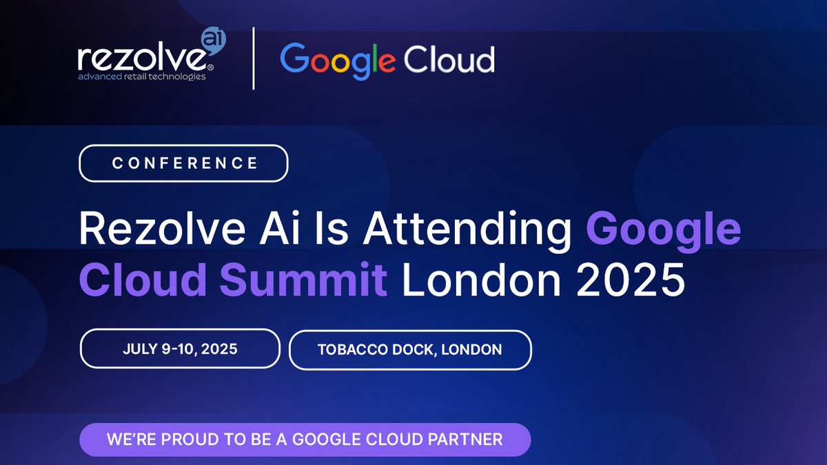 We’re pleased to announce our participation at the Google Cloud Summit London on July 9–10, 2025.

As a proud Google Cloud Partner, Rezolve Ai is at the forefront of retail innovation. We’re transforming the industry with AI-powered Conversational Commerce, enabling retailers to