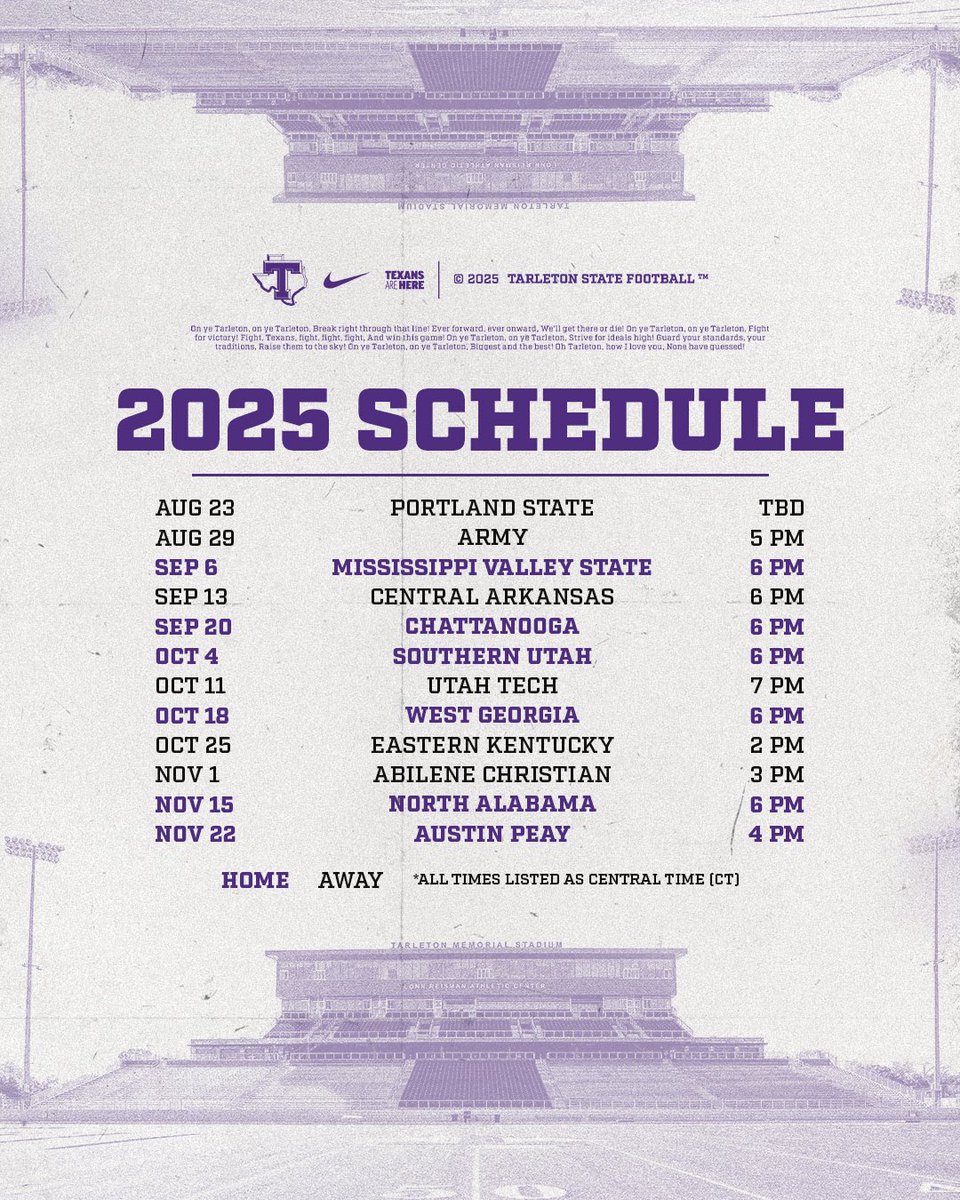 We have altered kickoff times for our final two home games in November, and with nearly all of our game times now announced, make your plans accordingly 😈