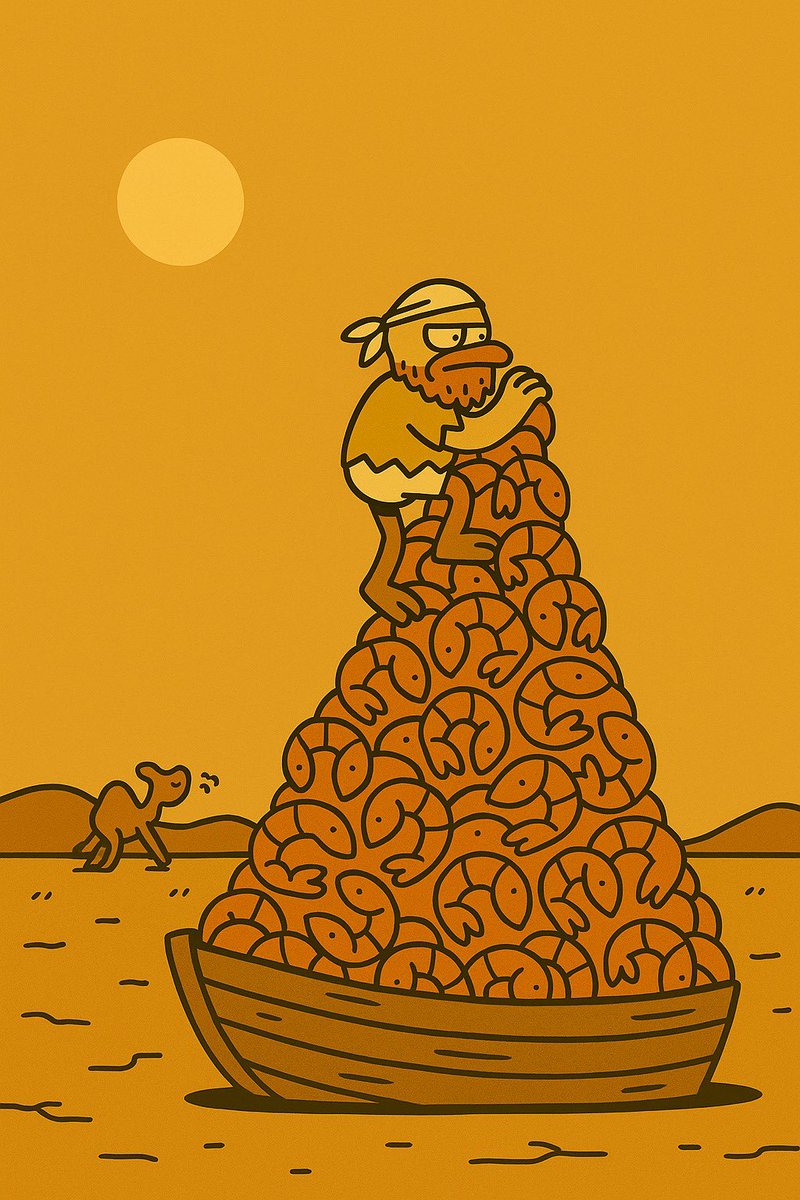 runwithgugo's tweet image. GM.
Only a wooden boat, a beard, and 60,000 reasons to keep going.
We $GUGO