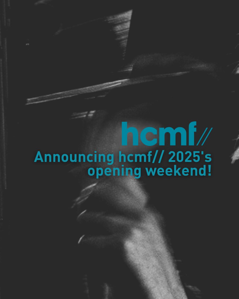 hcmfuk's tweet image. We’re thrilled to reveal the opening weekend of hcmf// 2025 (21–23 Nov): a packed programme of premieres + bold new work from Bryn Harrison, Sarah Hennies, Christian Marclay, Mingo Rajandi + more.
More info: tinyurl.com/2vf3kj6n