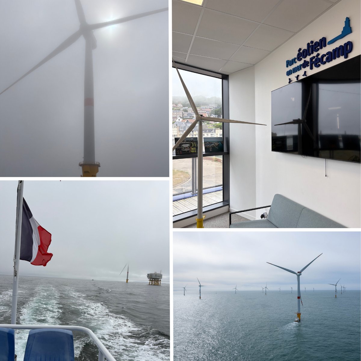 🌬️Visite du parc éolien de Fécamp !

Proxity a eu l’opportunité de visiter le parc éolien en mer de Fécamp : 71 éoliennes installées à 13 km au large, capables d’alimenter 770 000 personnes en électricité verte 🌱
Merci aux équipes pour leur accueil et leurs explications 🙏