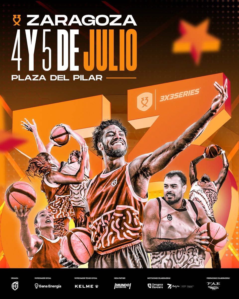 3x3series's tweet photo. Ya tenemos los equipos del 3x3 Series Open Zaragoza Lite Quest 🏀

¡Contaremos con más de 120 atletas, entre ellos 3 flamantes campeones del mundo!! 🏆

🎟️ Acceso libre 
📍 Open fem. y masc.
🗓️ 4 y 5 de julio
📺 Youtube @baloncestoesp y @rtveplay 

#3x3Series https://t.co/u1Bzyo4hnw