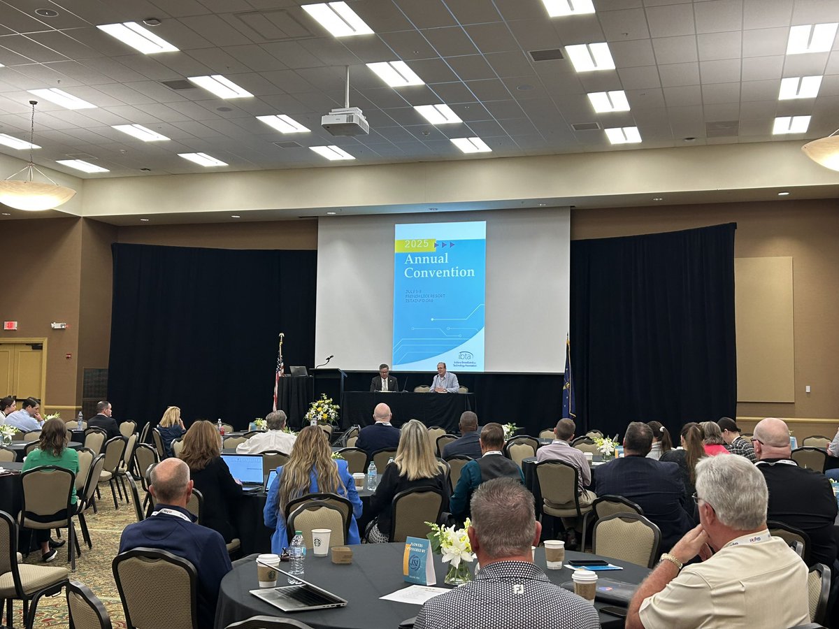 Thank you to the Indiana Broadband and Technology Association (IBTA) and Neil Krevda for inviting Chief Broadband Officer Stephen Cox today in French Lick Resort to talk about our BEAD program! A reminder that pre-qualification is open now