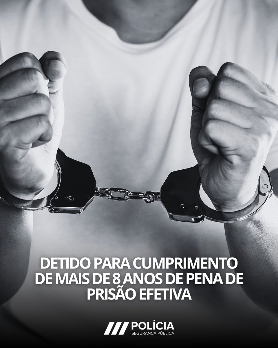 A Divisão de Investigação Criminal deteve, um homem com 55 anos, sobre o qual pendia Mandado de Detenção para cumprimento de pena de prisão efetiva de 8 anos e 6 meses pela prática de crimes de roubo qualificado, furto qualificado e detenção de arma proibida.

#PSP #Policia