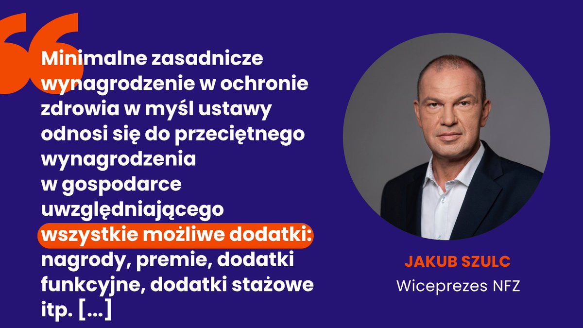 Narodowy Fundusz Zdrowia (@nfz_gov_pl) on Twitter photo 💬 Jakub Szulc <a href="/Kuba_73/">Jakub Szulc</a> w dzisiejszym wywiadzie dla <a href="/rzeczpospolita/">Rzeczpospolita</a>:
Kwestia, o której mało się mówi w przestrzeni publicznej, a która jest bardzo istotna, to sposób działania samej ustawy. Minimalne zasadnicze wynagrodzenie w ochronie zdrowia w myśl ustawy odnosi się do 💬 Jakub Szulc <a href="/Kuba_73/">Jakub Szulc</a> w dzisiejszym wywiadzie dla <a href="/rzeczpospolita/">Rzeczpospolita</a>:
Kwestia, o której mało się mówi w przestrzeni publicznej, a która jest bardzo istotna, to sposób działania samej ustawy. Minimalne zasadnicze wynagrodzenie w ochronie zdrowia w myśl ustawy odnosi się do