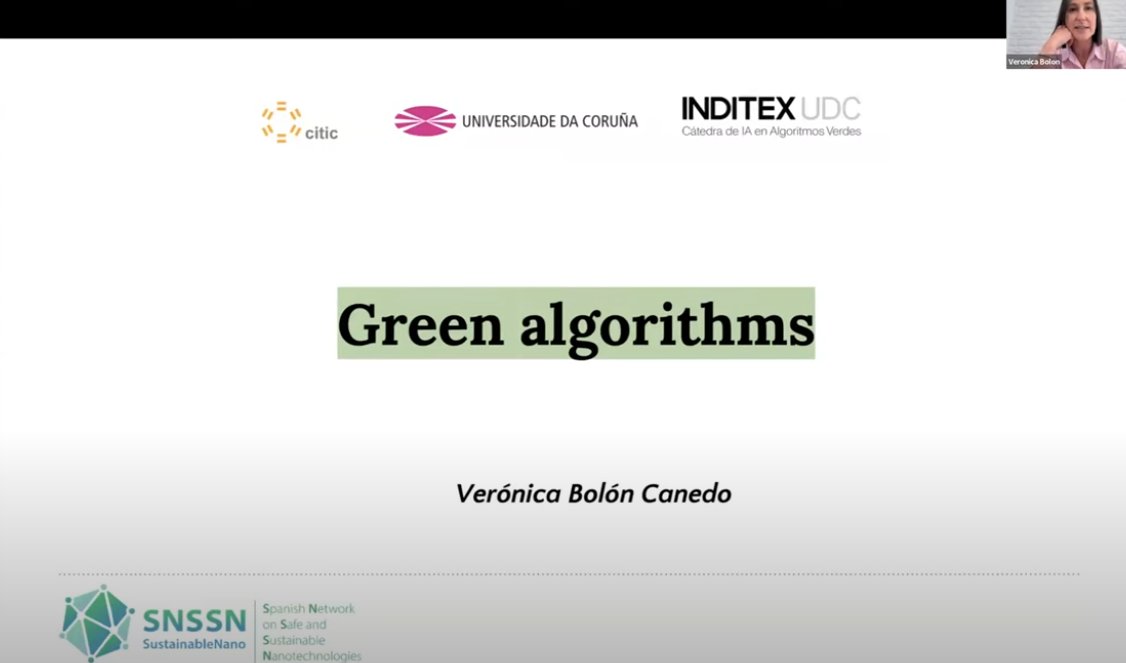 SNSSNano's tweet image. If you couldn’t attend and you missed it, here is the recording of the #SustainableNano seminar:
🍏Green Algorithms and Green Coding!
By Verónica Bolón @UDC_gal & Andrés Henao @icn2nano
➡️ youtu.be/j3vGEQl6-Rg?si…