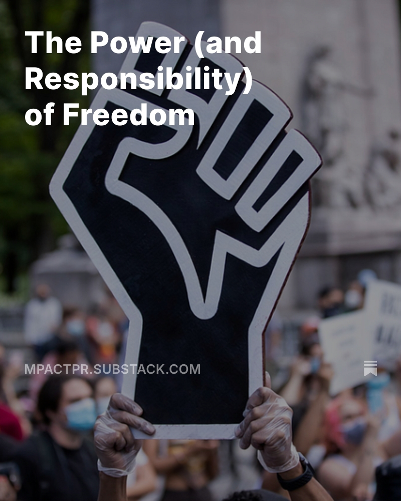 🗣️ In July, we’re surrounded by language about independence, but what does freedom really mean for founders, creatives, and communicators?: mpactpr.substack.com/p/the-power-an… #MpactMusings