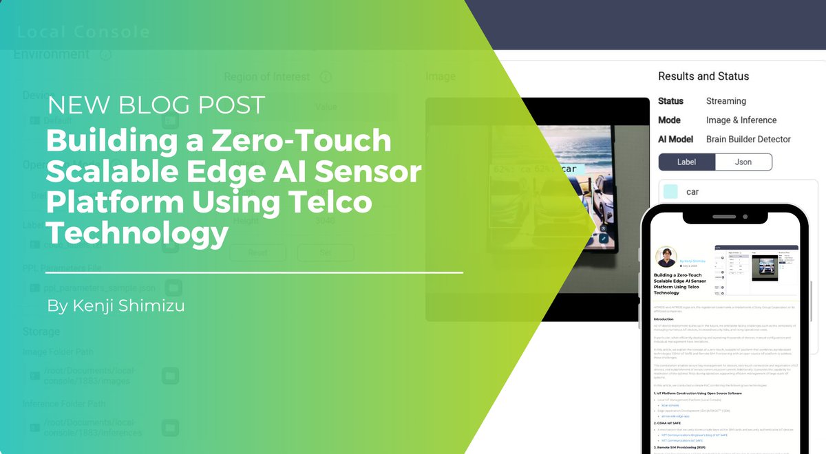 #BlogPost Alert! 🚨

Check out our latest article, "Building a Zero-Touch Scalable #EdgeAI Sensor Platform Using Telco Technology", written by Kenji Shimizu!

🔗 midokura.com/building-a-zer…