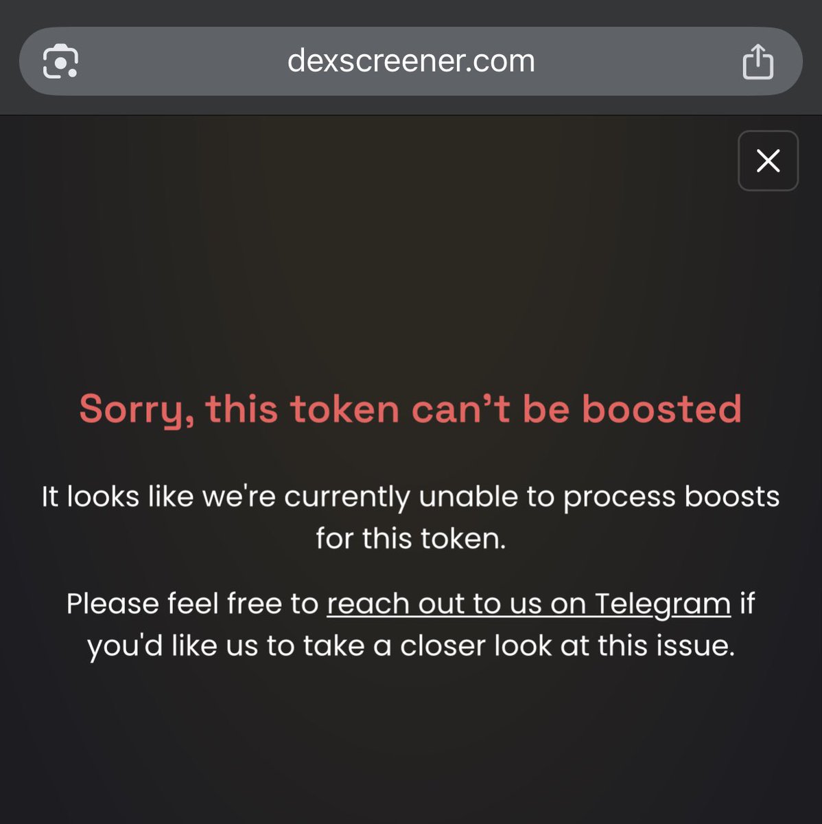 TRENCHES WE NEED UR HELP!!

I was about to pay boosts for the community of #249th token, and it says I CAN'T BOOST COS IT WAS FLAGGED by <a href="/dexscreener/">DEX Screener</a> 

If what i'm thinking is true, this is so fucked up..

[continue reading below]