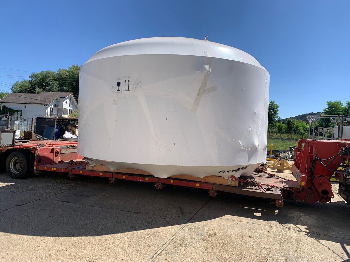 "Your package has been shipped!" Around here, our shipping notifications hit a little different. Our brand-new Lauter Tun is on its way. We really can't wait for all the pieces of the expansion to come together, and for everyone to see what we have going on on the hill. Cheers!
