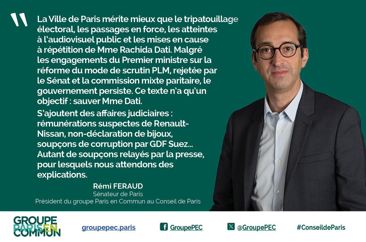 Élu-e-s Paris En Commun (@groupepec) on Twitter photo Au #conseildeParis , <a href="/RemiFeraud/">Rémi Féraud</a> a rappelé l'importance de défendre les valeurs démocratiques et les valeurs de Paris auxquelles nous sommes si attachés. Au #conseildeParis , <a href="/RemiFeraud/">Rémi Féraud</a> a rappelé l'importance de défendre les valeurs démocratiques et les valeurs de Paris auxquelles nous sommes si attachés.