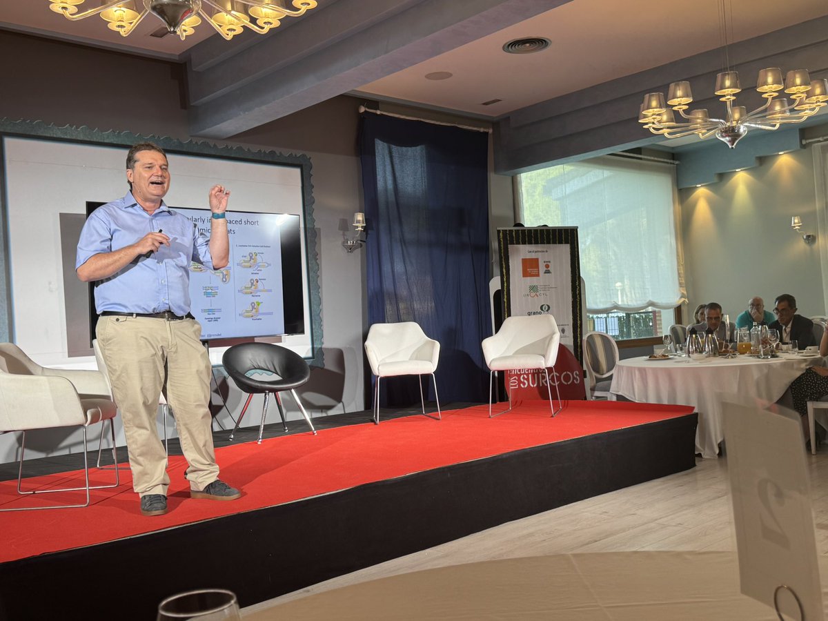 Tras inaugurar la consejera @mariaglezcorral los Encuentros Surcos, patrocinados x #Urcacyl, 
José Miguel Mulet <a href="/jmmulet/">JM Mulet</a> habla de “La ciencia al servicio de las producciones agrarias y la salud humana” Comenta: la carne sintética no es alternativa real, comemos lo que somos…