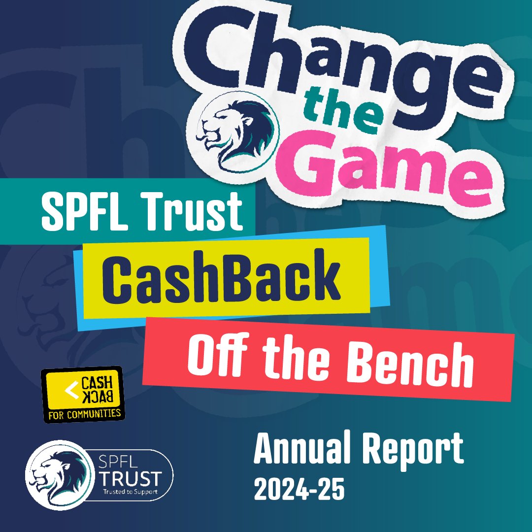 SPFLTrust's tweet image. 53 young people report positive changes in their behaviourโ
290 community awards gained by participants โ
51 young people report participation in physical and sporting activities โ
Our CashBack Off the Bench report for 2024/25 is now live ๐ฝ
spfltrust.org.uk/cotb/