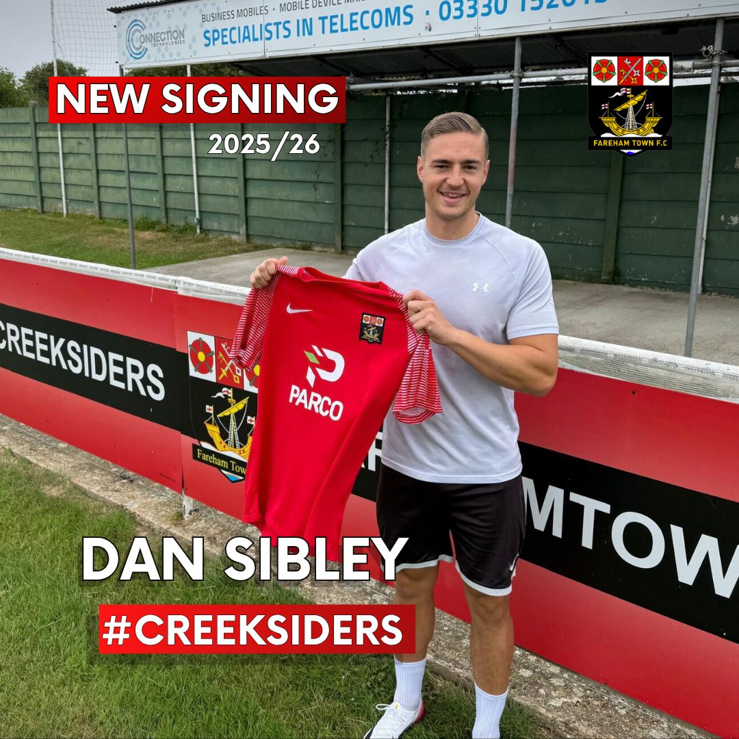 𝙉𝙀𝙒 𝙎𝙄𝙂𝙉𝙄𝙉𝙂 #3 ✍️

We are delighted to announce the signing of exciting winger 𝗗𝗮𝗻 𝗦𝗶𝗯𝗹𝗲𝘆 who joins us from Horndean

Welcome to Cams Alders Dan! 

#Creeksiders ❤️🖤