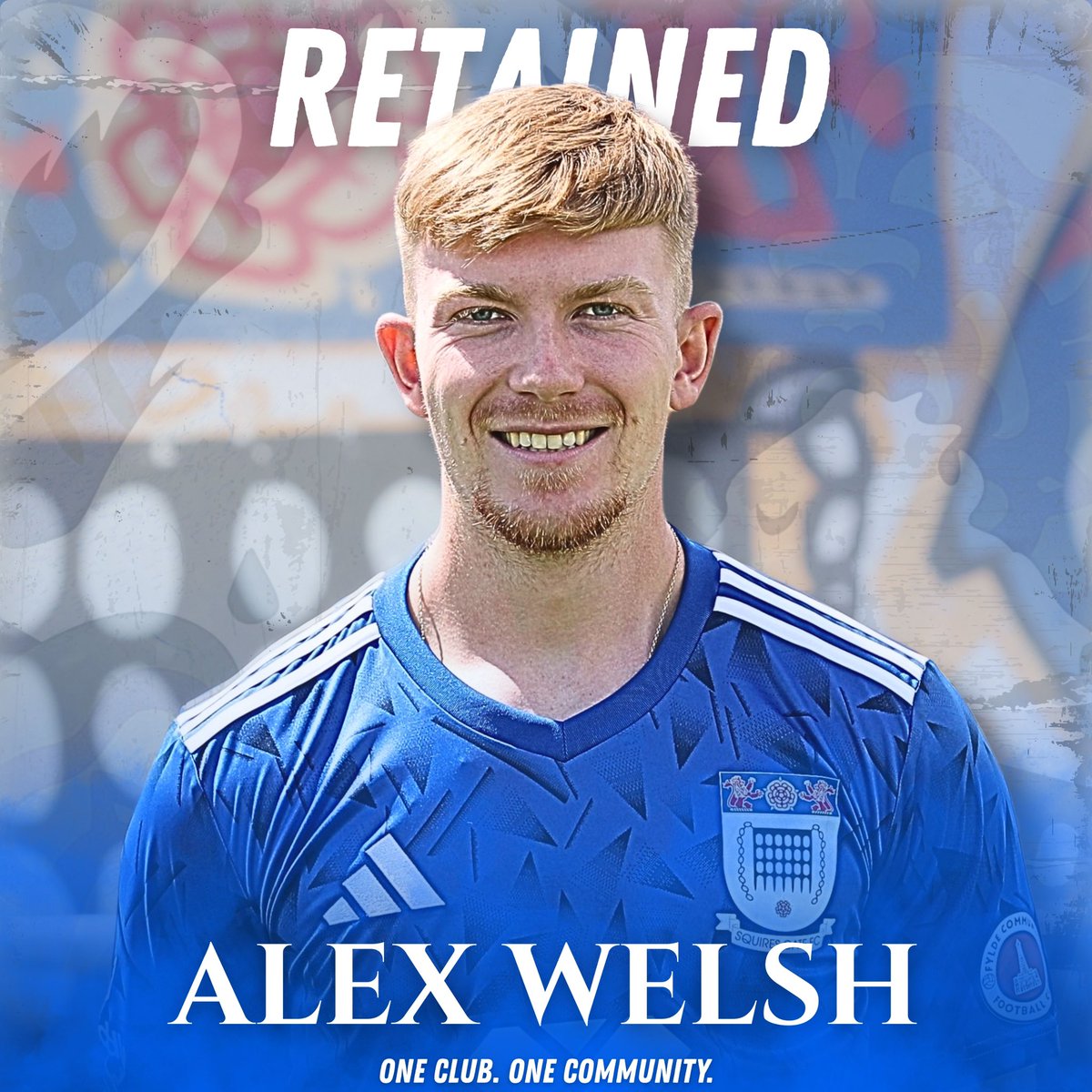 📝 𝙍𝙚𝙩𝙖𝙞𝙣𝙚𝙙 - 𝐀𝐥𝐞𝐱 𝐖𝐞𝐥𝐬𝐡

👀 As if you didn’t already know - Defender / Home Kit Model  <a href="/Alexwelsh16/">Alex welsh</a> is back for a big 25/26 season!💪💙

🔷 #WeAreGate | #OneClub