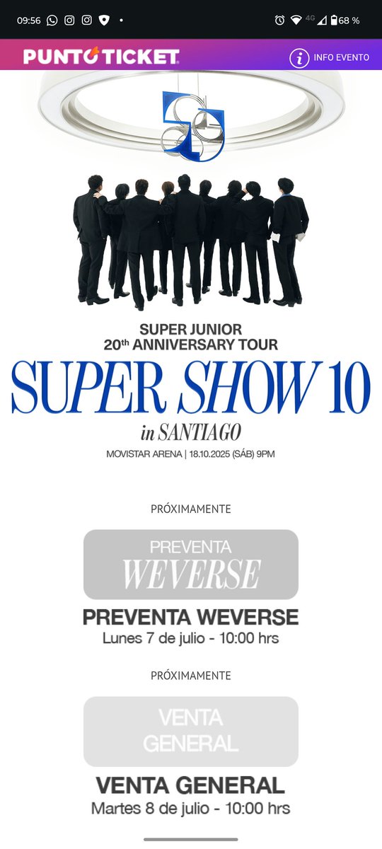 SoaPaty's tweet photo. @Kyujae_15 Para el show de Santiago tampoco existen valores ni mapa de ubicaciones, entendiendo que ya el próximo lunes parte la preventa https://t.co/pjsS04K5t6