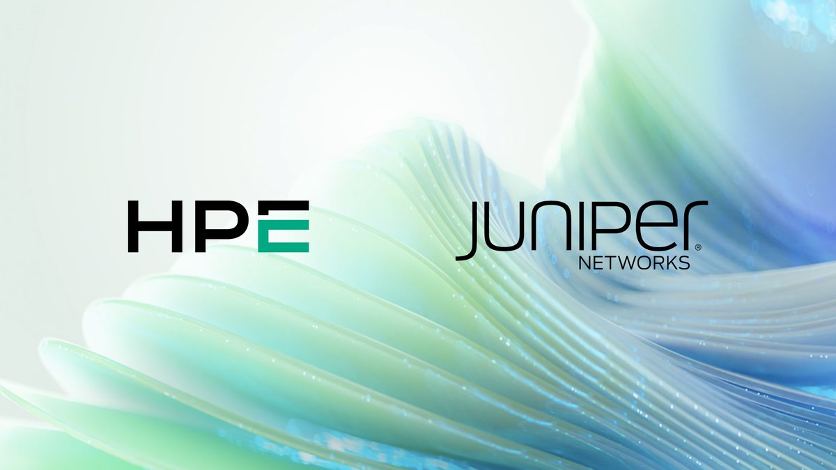 AyumiHM's tweet photo. 'Hewlett Packard Enterprise closes acquisition of Juniper Networks to offer industry-leading comprehensive, cloud-native, AI-driven portfolio'. https://t.co/6ZBL0fo0Q2 https://t.co/Kjnsd9DI4u