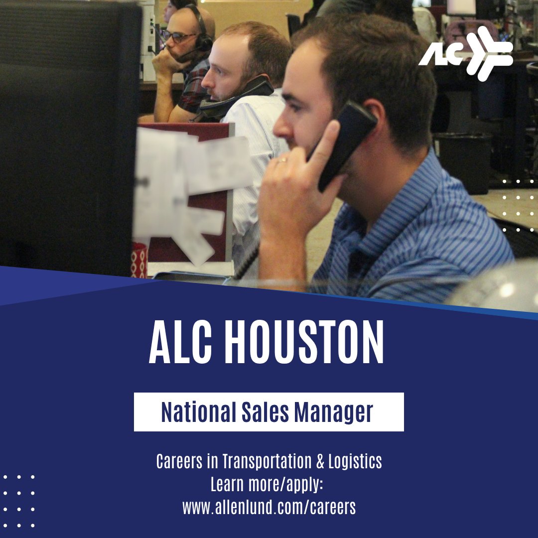ALC Houston is hiring! To learn more/apply, click here:
bit.ly/4fDY4s3

#AllenLund #Hiring #3PL #sales #logistics #transportation #supplychain #freight #transportationindustry #transportationbrokers #familyowned #HoustonTX #ALCHouston