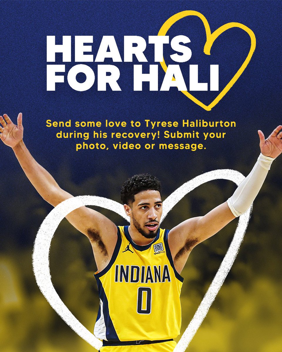 Hearts for Hali 🫶

Calling all fans to help us let Tyrese know that Pacers Nation and the basketball world is behind him on his road to recovery 💙

You can submit your own personal, video, photo or message here: pacers.com/hearts