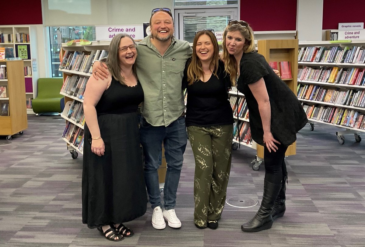 Absolutely loved doing this event with legends <a href="/robparkerauthor/">Rob Parker</a>, <a href="/thegyth/">Gytha Lodge Author</a>  and <a href="/KWatsonAuthor/">Katy Watson</a> at <a href="/HemelLibrary/">Hemel Hempstead Library</a> last week! So many good book chats with a fab audience 📚
So nice to see my lovely sister in law in the audience, too 🥰
#BookTwitter #AuthorsOfTwitter #WritingCommunity