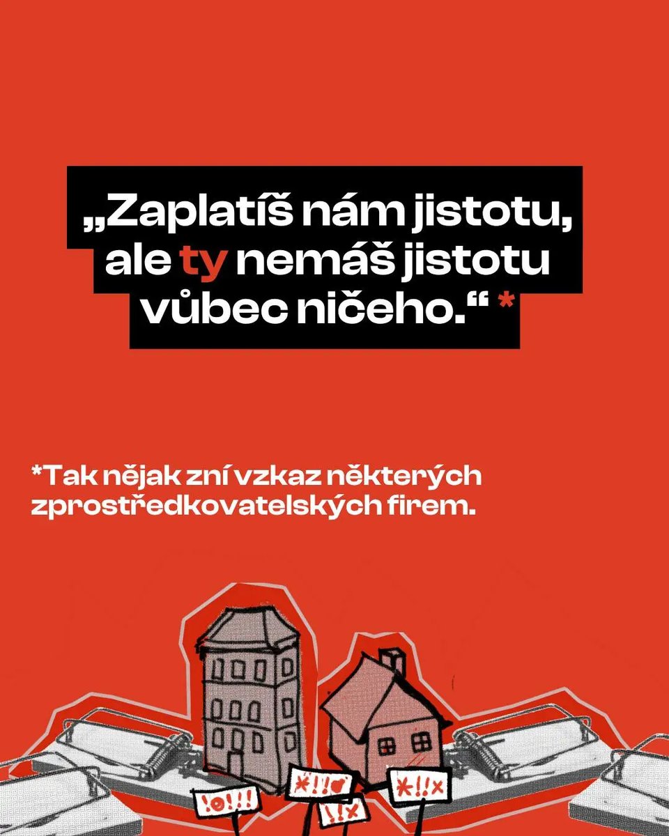 Platíme jistotu, ale jistotu nemáme.

Firmy jako Ideální nájemce si z kauce strhnou, co chtějí, a to bez souhlasu. Někdy ji nevrátí, jindy nutí ji navyšovat.

📉 Výsledek? Lidi pak nemají na kauci v novém bytě.

✊ Podepiš naši výzvu:
iniciativanajemniku.cz