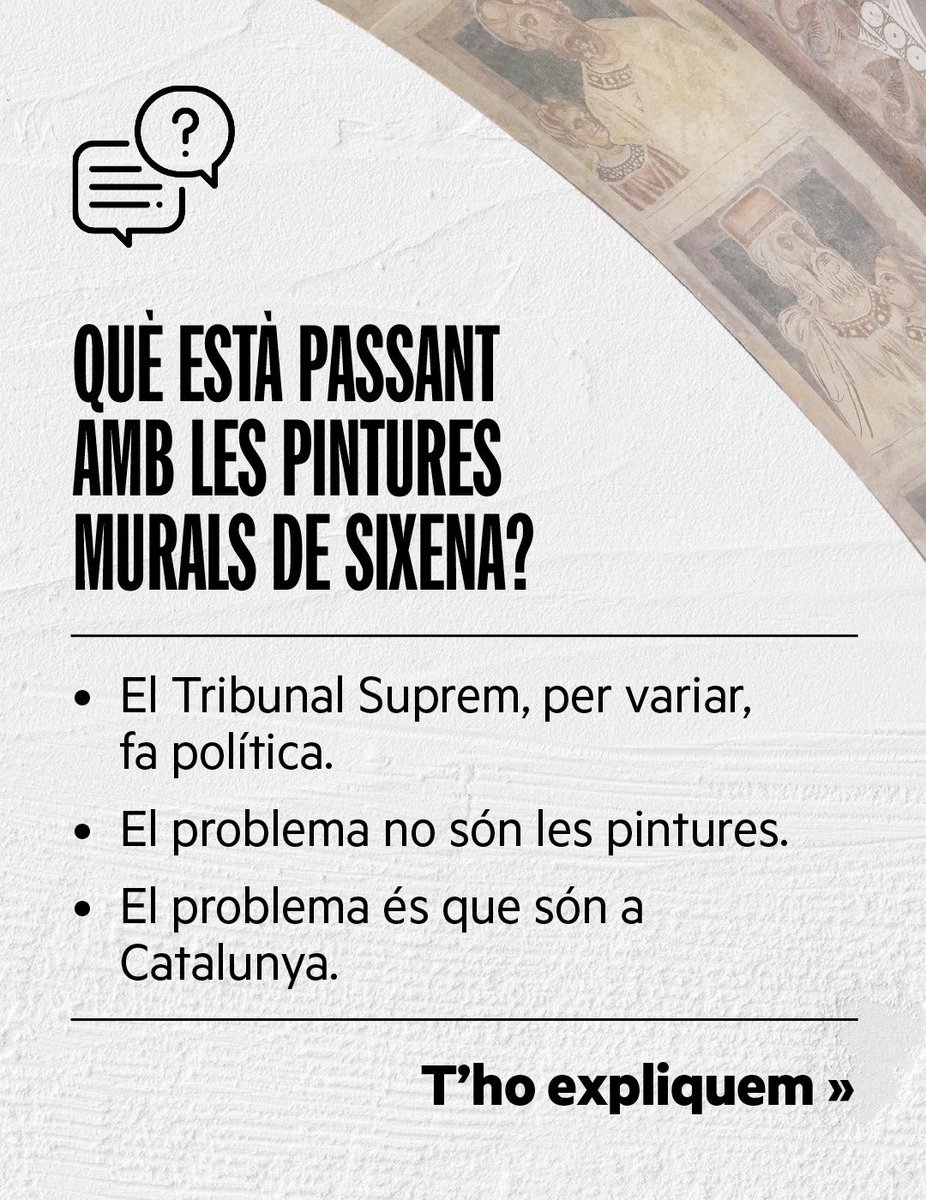 🧵 Què està passant amb les pintures murals de Sixena? ⬇️